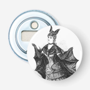 Vintage victorian bat women bottle opener