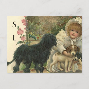 VINTAGE VICTORIAN BEFRIENDER OF PETS POSTCARD