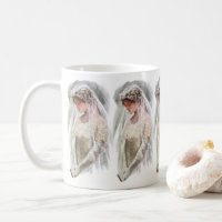 Vintage Victorian Bride with Bible Harrison Fisher