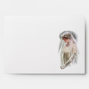 Vintage Victorian Bride with Bible Harrison Fisher Envelopes