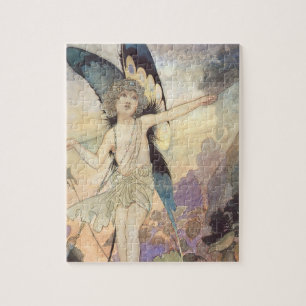 Vintage Victorian Butterfly Fairy by Robinson Jigsaw Puzzle
