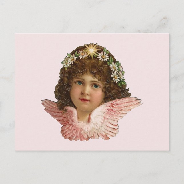 VINTAGE VICTORIAN CHERUB POSTCARD (Front)