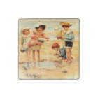 Vintage Victorian Children At The Beach Fine Art