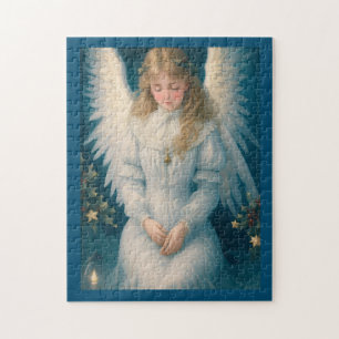 Vintage Victorian Christmas Angel Jigsaw Puzzle