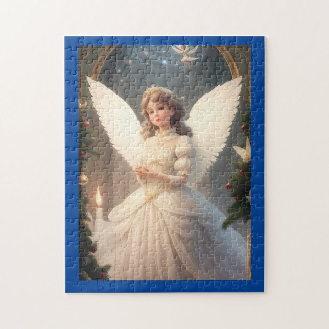 Vintage Victorian Christmas Angel Jigsaw Puzzle (Vertical)
