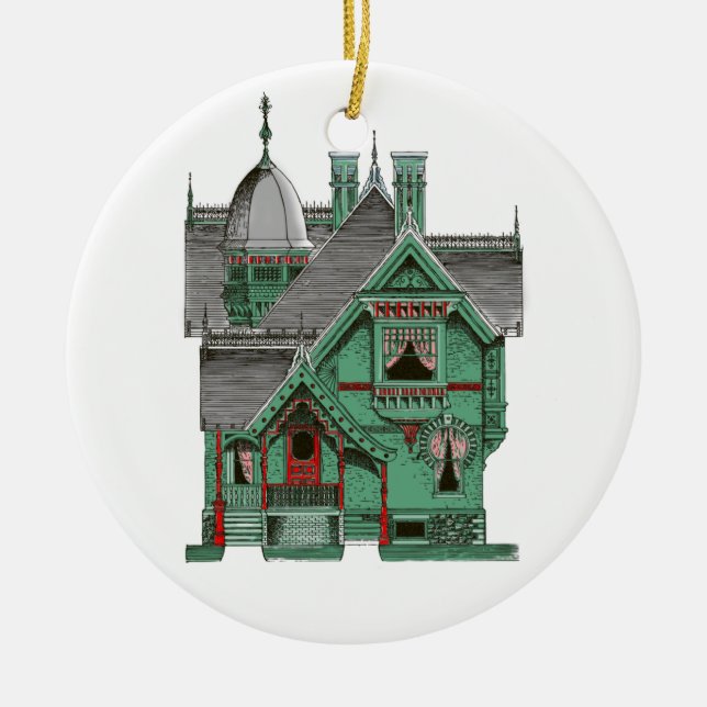 Vintage Victorian Christmas Ornament (Front)