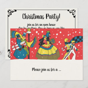 Vintage Victorian Christmas Party Invitation