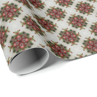 Vintage Victorian Christmas Pattern Wrapping Paper