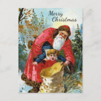 Vintage Victorian Christmas Postcard
