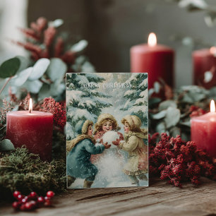 Vintage Victorian Christmas Postcard