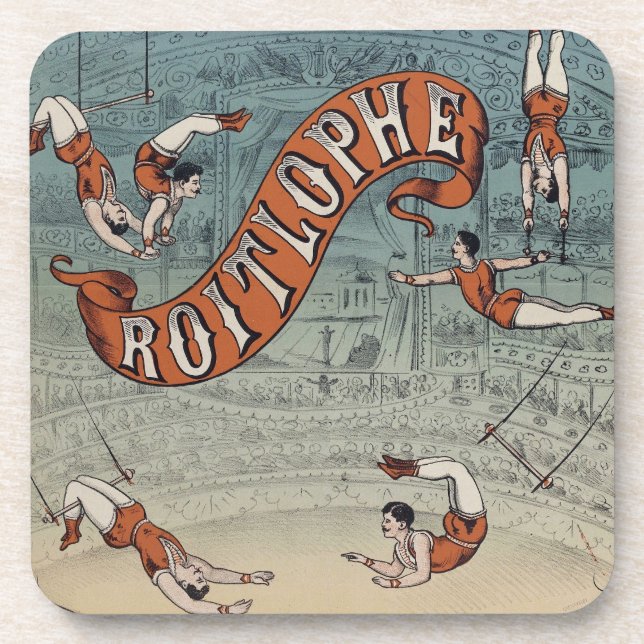 Vintage Victorian Circus  Coaster (Front)