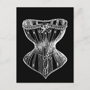 Vintage Victorian Corset Postcard