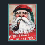 Vintage Victorian Creepy Santa Christmas Postcard<br><div class="desc">Vintage Victorian Creepy Santa Christmas Postcard.</div>