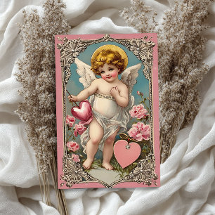 Vintage Victorian cupid angel Valentine's day Tissue Paper