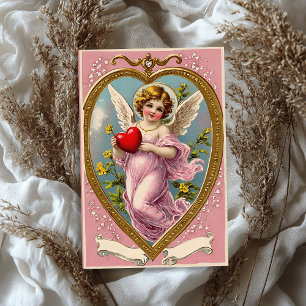 Vintage Victorian cupid angel Valentine's day Tissue Paper