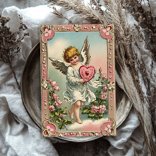 Vintage Victorian cupid angel Valentine's day Tissue Paper