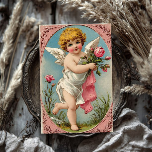 Vintage Victorian cupid angel Valentine's day Tissue Paper