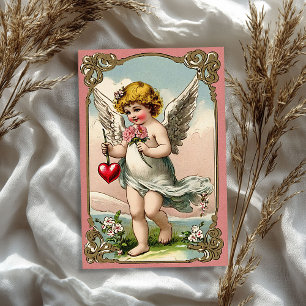 Vintage Victorian cupid angel Valentine's day Tissue Paper