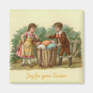 Vintage Victorian Easter Magnet