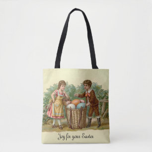Vintage Victorian Easter Tote Bag
