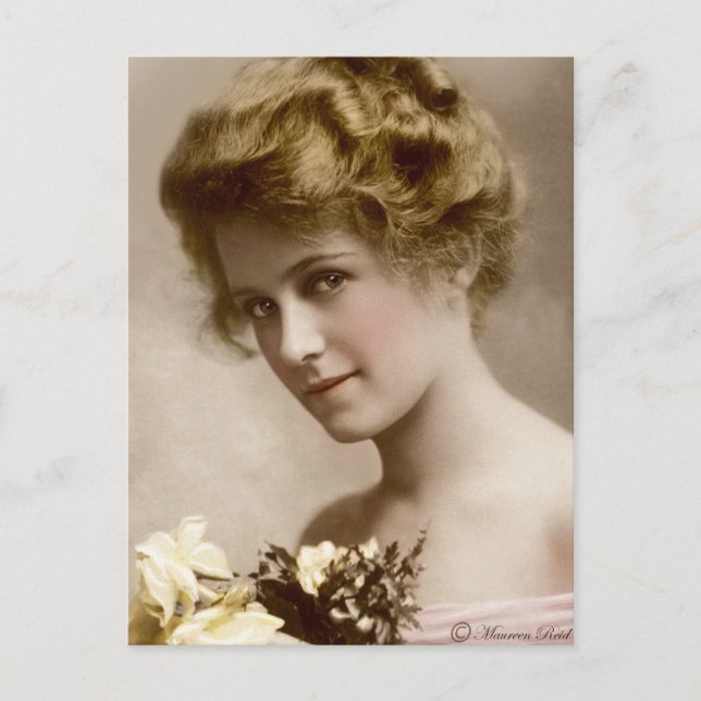 Vintage Victorian Edwardian Tinted Postcard 24 (Front)