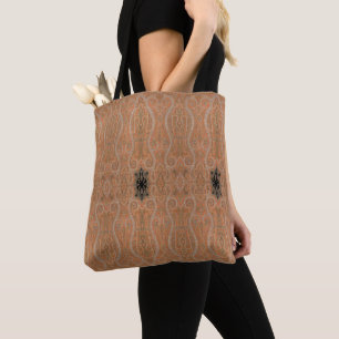 Vintage Victorian Era 1860 Shawl Paisley Pattern Tote Bag
