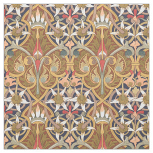 Vintage Victorian Era 1877 Floral Pattern Fabric