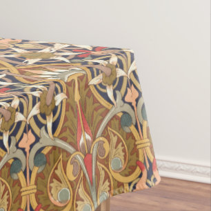 Vintage Victorian Era 1877 Floral Pattern Tablecloth