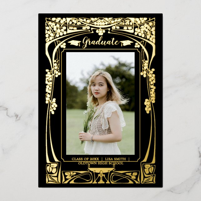 Vintage Victorian Era Art Nouveau Graduation (Front)