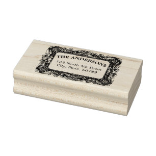 Vintage Victorian Era Border Template Rubber Stamp