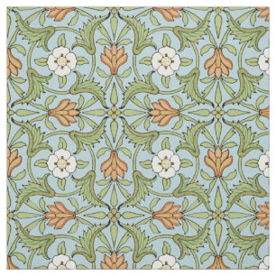 Vintage Victorian Era French Floral Pattern Fabric