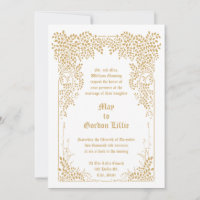 Vintage Victorian Era Tree Foliage Wedding