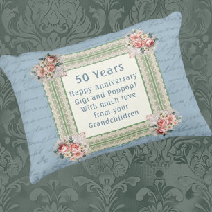 Vintage Victorian Faded Roses Memory  Accent Pillow