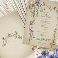 Vintage Victorian Floral Ornaments Wedding