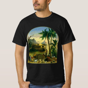 Vintage Victorian Folk Art, Noah's Ark by Hidley T-Shirt
