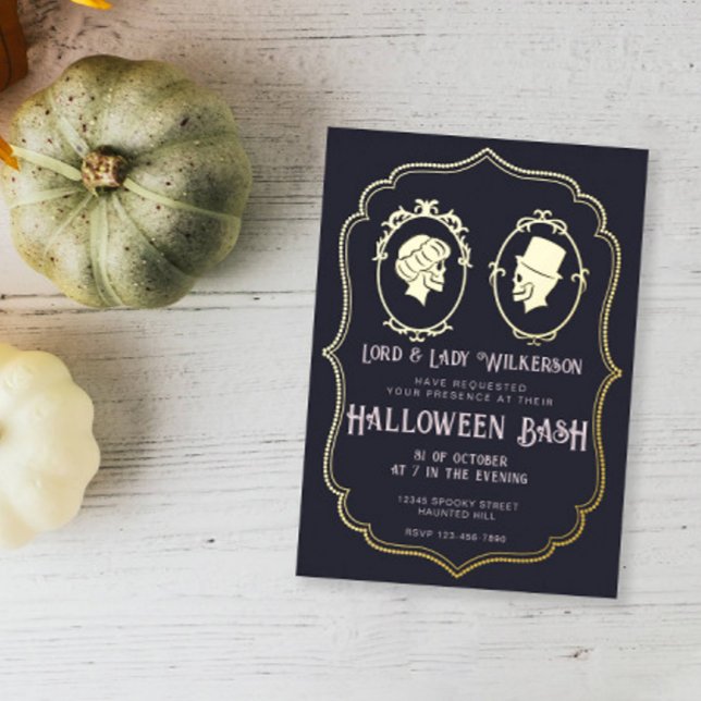 Vintage Victorian Frame Skull Halloween Party (Creator Uploaded)