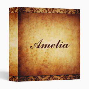 vintage victorian french style text elegant rustic binder