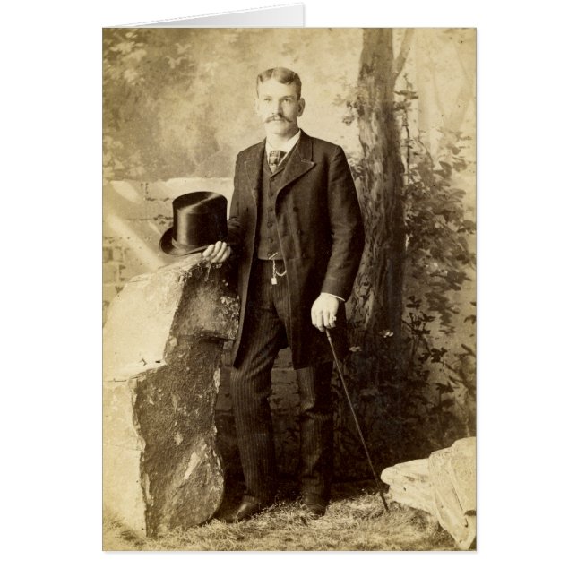 Vintage Victorian Gentleman Portait (Front)