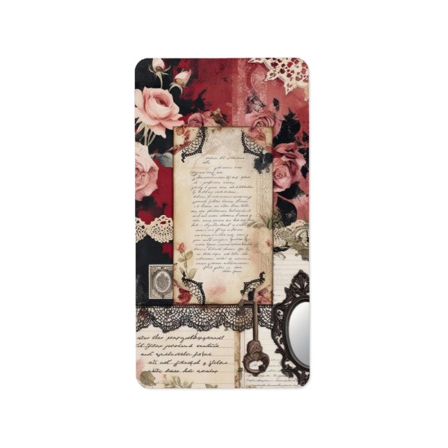 Vintage Victorian Gothic  Label (Front)