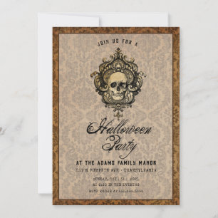 Vintage Victorian Halloween Invitation