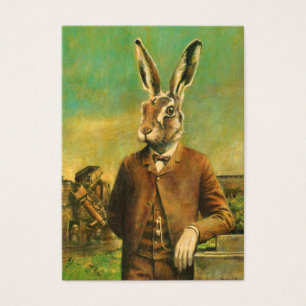 Vintage Victorian Hare ACEO Buisness Card