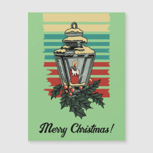 Vintage Victorian Holly Decorated Street Lamp