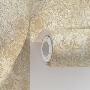 Vintage Victorian Honeysuckle William Morris Style Wallpaper