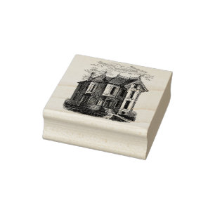 Vintage Victorian House Stamp