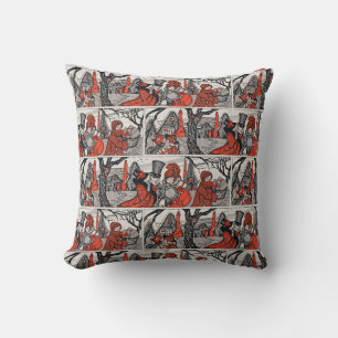 Vintage Victorian Jolly Christmas Garb Antique Throw Pillow