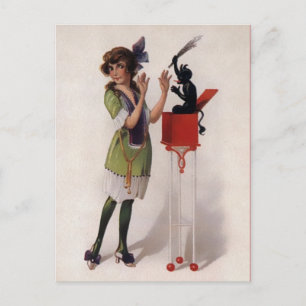 Vintage Victorian Krampus Postcard