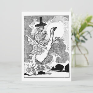 Vintage Victorian Mother Goose by Charles Robinson Invitation