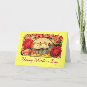Vintage Victorian Mother's Day Card