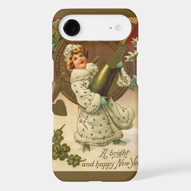 Vintage Victorian New Years Eve Champagne Angel (Back)