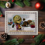Vintage Victorian Odd Cheese Christmas Card<br><div class="desc">Vintage odd cheese guy Christmas card. Custom restored,  high quality vintage image.</div>